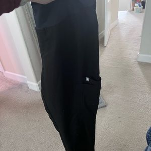 One pair black maternity scrubs